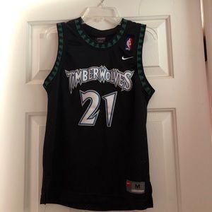 Minnesota Timberwolves Kevin Garnett Vintage NBA Youth Jersey #21